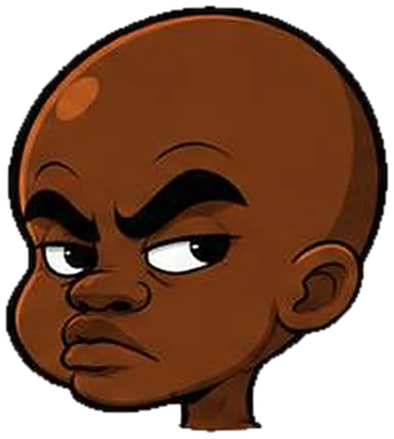 The troll head, side-eyeing you from the note